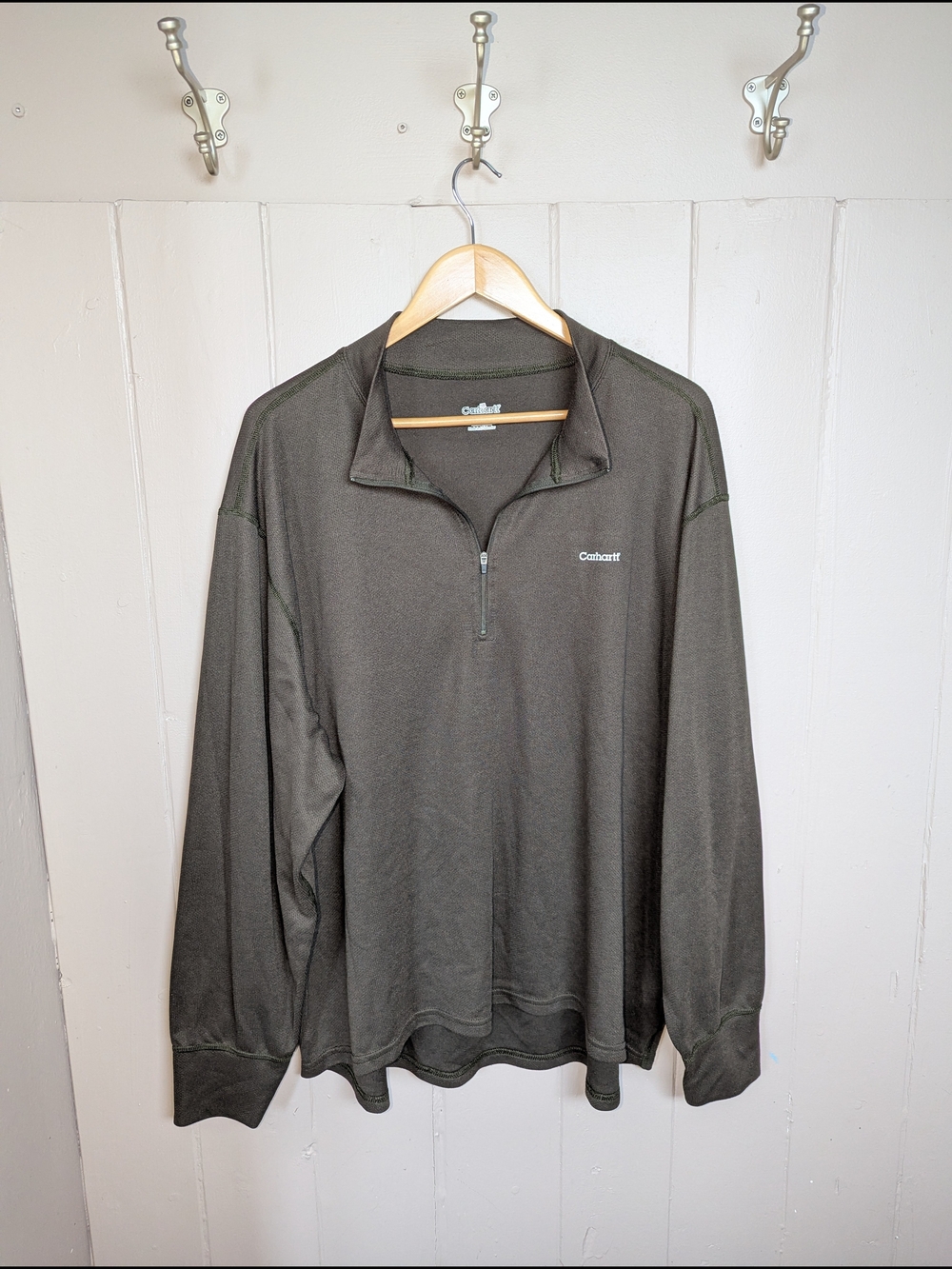 Carhartt Men's Brown Zip-Front Polyester Jacket